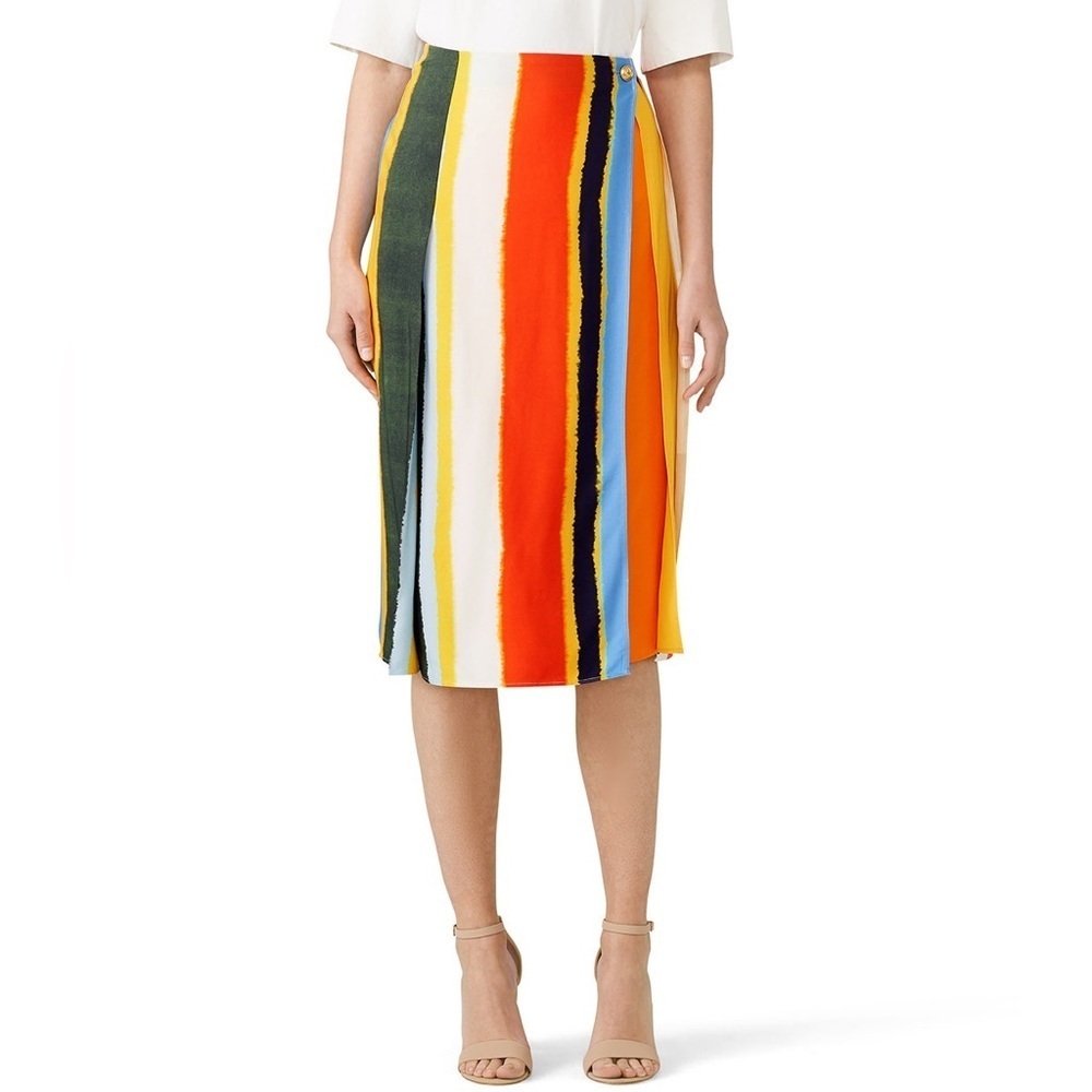 Tory Burch Fiona Balloon Stripe Skirt